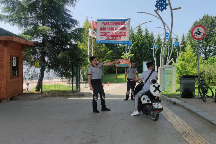 Kocaeli Zabıtası'ndan motosikletlilere 'dur' -