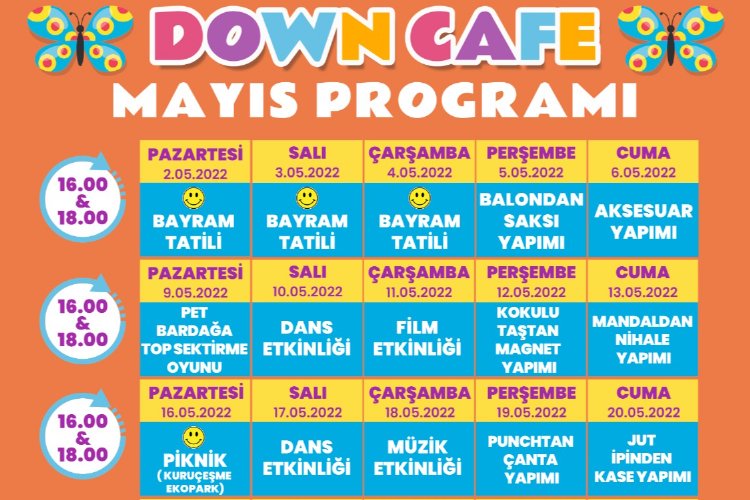 Kocaeli İzmit Down Kafe etkinlikleri Mayıs ayında da devam edecek -