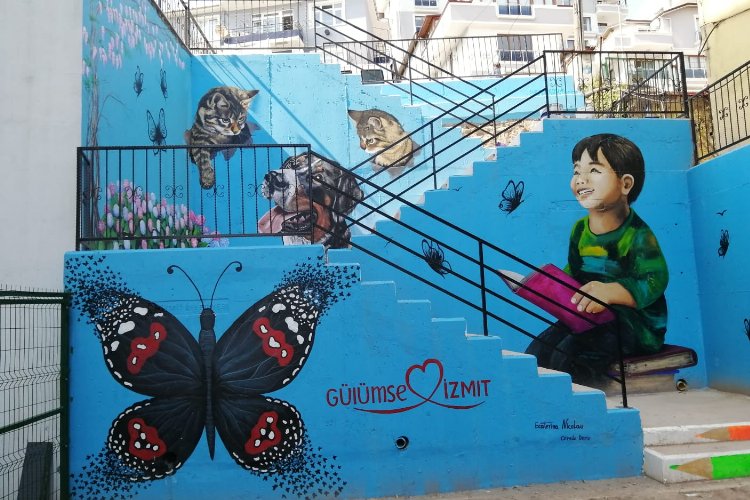 Kocaeli İzmit’in sokaklarında sanat var -