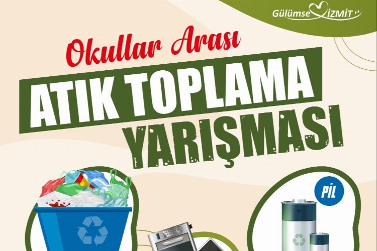 Kocaeli İzmit'te okullar arasında atık toplama yarışması başladı -