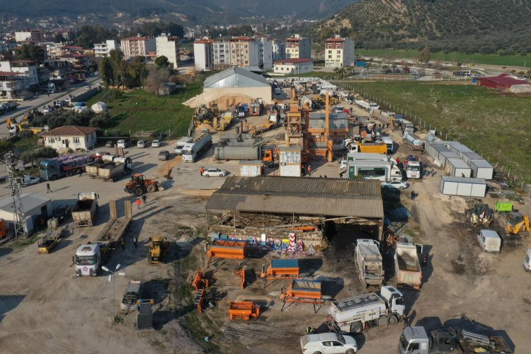 Konya bölgede araç şantiyesi kurdu -