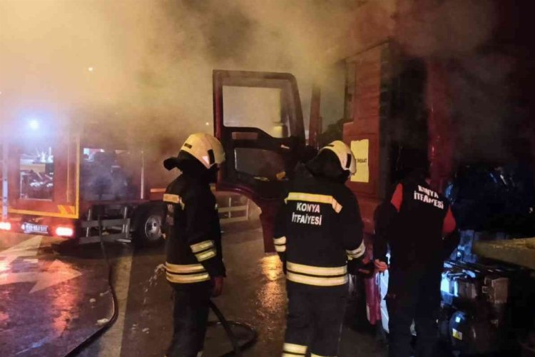 Konya'da güvenlik görevlisinin dikkati faciayı önledi -