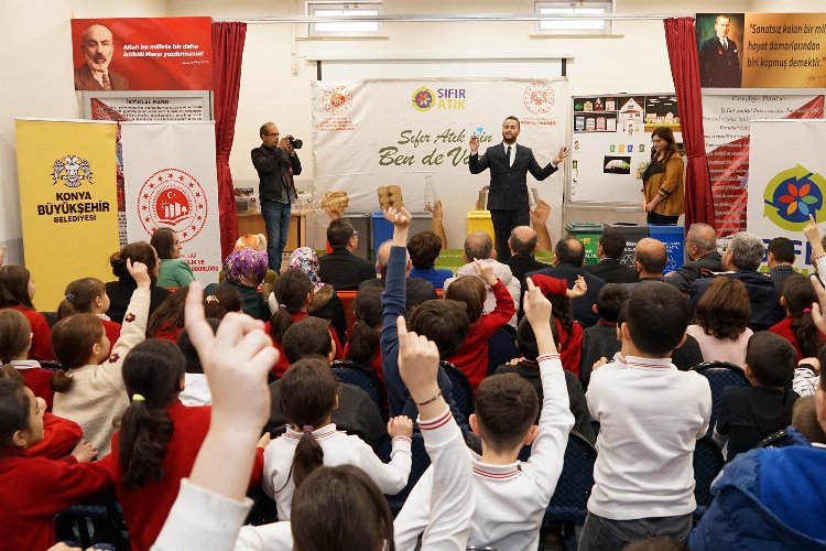 Konya'da öğrencilere 'sıfır atık' eğitimi -
