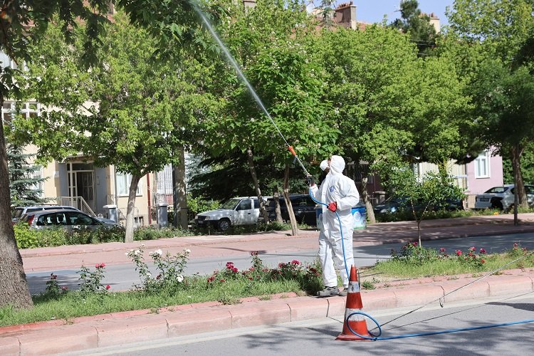 Konya Selçuklu'da ilaçlama çalışmalarına devam -