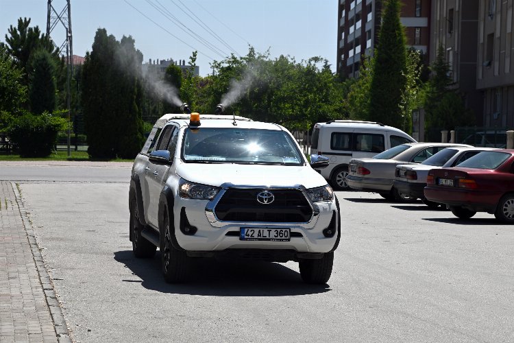 Konya Selçuklu'da ilaçlamalar sürüyor -