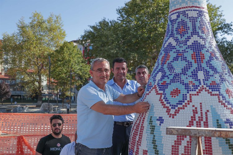 Kütahya'da 51 yıllık vazonun kaplaması tamamlandı -