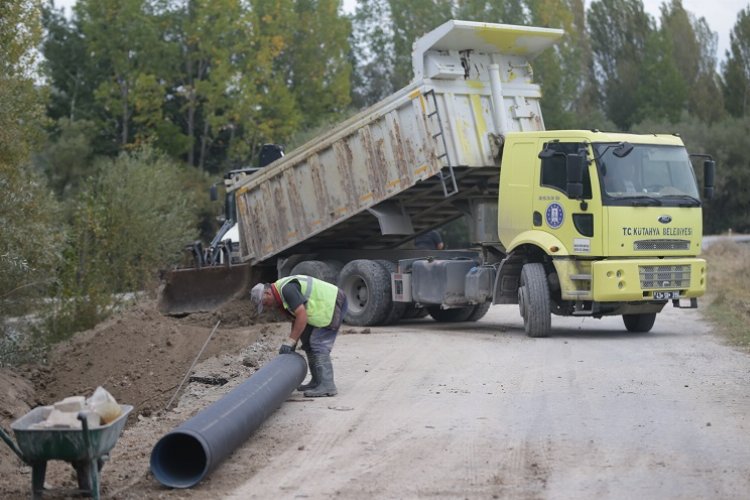 Kütahya'da kanalizasyon çalışmaları tam gaz -