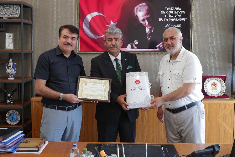 Kütahya Müftülüğü'nden teşekkür belgesi -