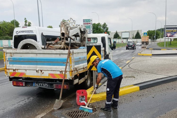 Kuvvetli yağışta Sakarya Büyükşehir’den anında müdahale -