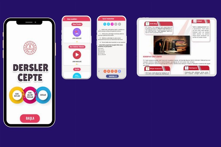 Lise öğrencileri için artık 'Dersler Cepte'! -