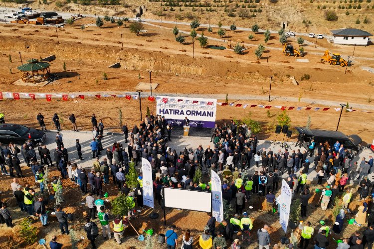 Malatya deprem şehitlerini bu ormanda yaştacak -