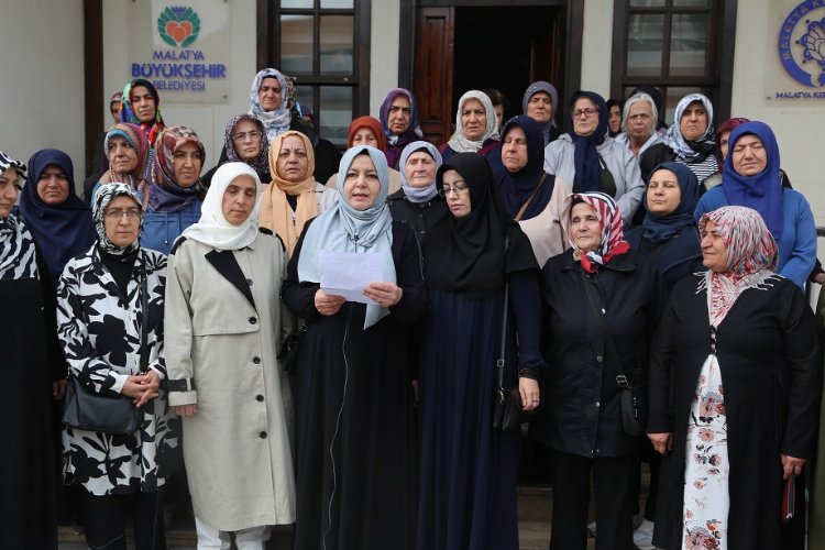Malatyalı kadınlardan İsrail vahşetine 'dur' çağrısı -
