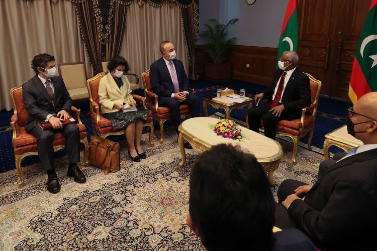 Maldivler Cumhurbaşkanı, Bakan Çavuşoğlu'nu kabul etti -