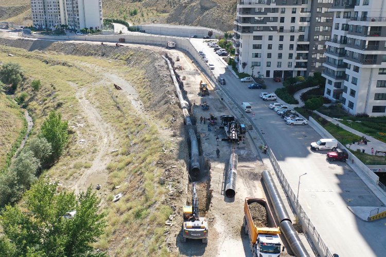 “Mamak-Gölbaşı Arası İçme Suyu Hattı” projesinde sona doğru -