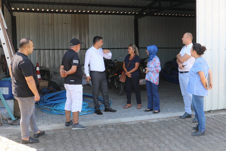 Manisa Ahmetli'de yeni şantiye alanına ziyaret -