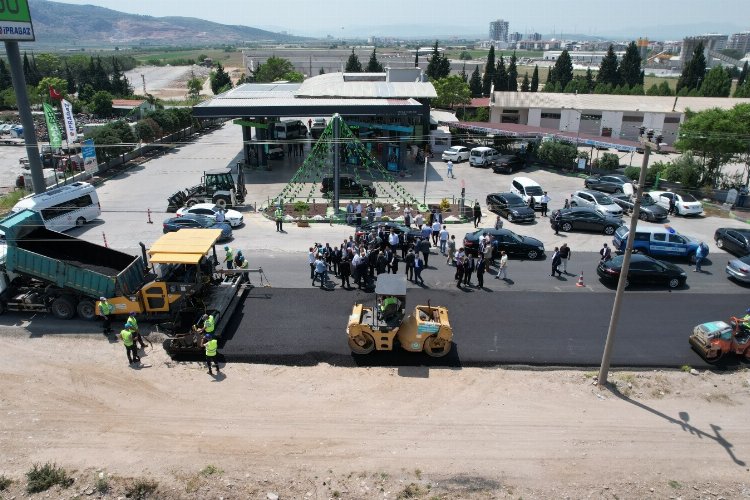 Manisa Akhisar'da asfalt çalışması -