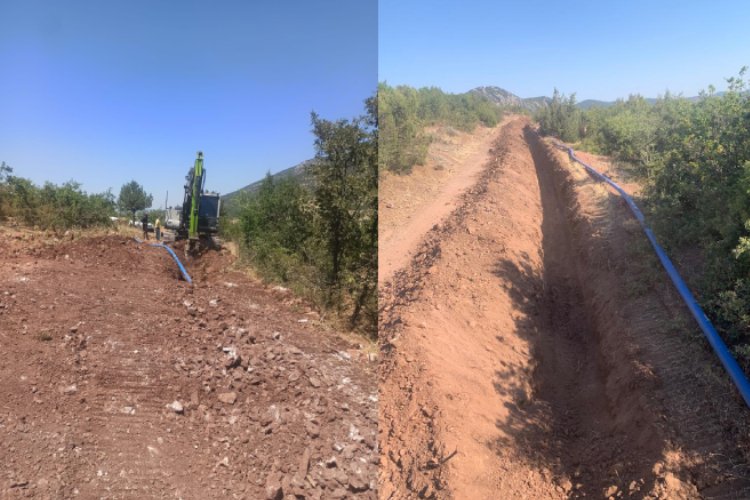 Manisa Akhisar'da bin 900 metrelik içme suyu hattı -
