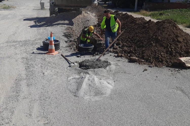 Manisa Akhisar'da ek yağmur suyu hattı tamamlandı -