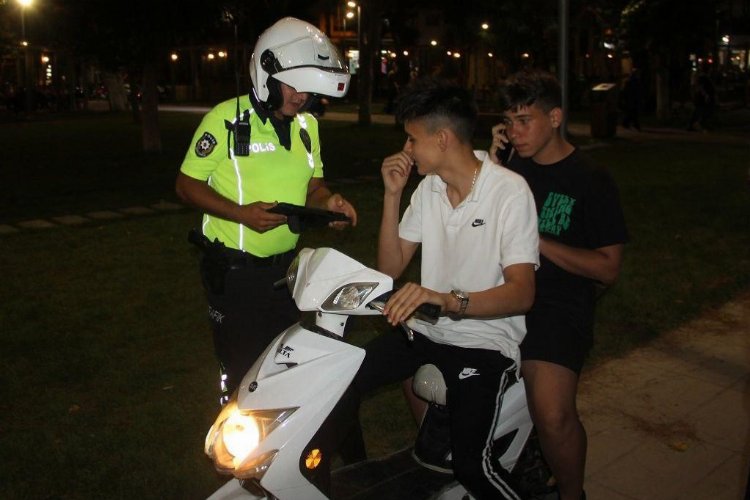 Manisa Akhisar'da motosiklet denetimi -