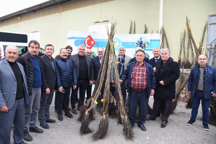 Manisa Akhisarlı üreticiye fidan desteği -