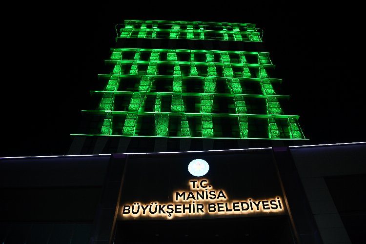 Manisa Büyükşehir, Çölyaklılar için yeşil renge büründü -