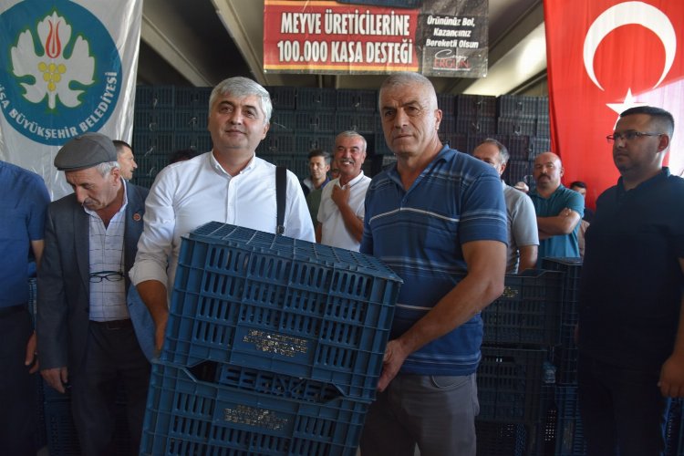 Manisa'da 120 bin meyve kasası dağıtılıyor -