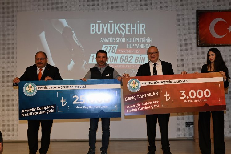 Manisa'da amatörler 'çek'lendi! 278 kulübe 1,6 milyon TL'lik nakdi destek -
