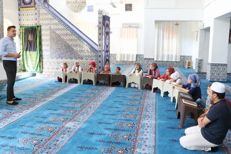 Manisa'da Kur'an kursunda 'su tasarrufu' eğitimi -