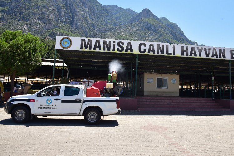 Manisa'da kurban satış yerleri ilaçlanıyor -