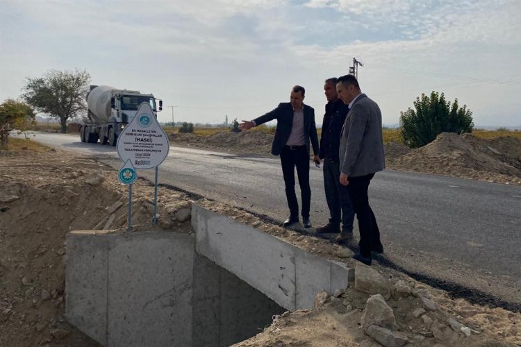 Manisa'da menfez çalışmaları sürüyor -