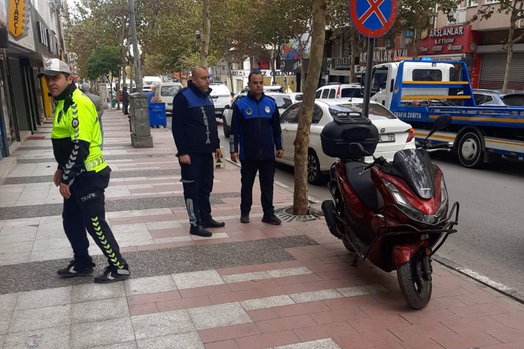Manisa'da motosiklet işgallerine yönelik denetim -