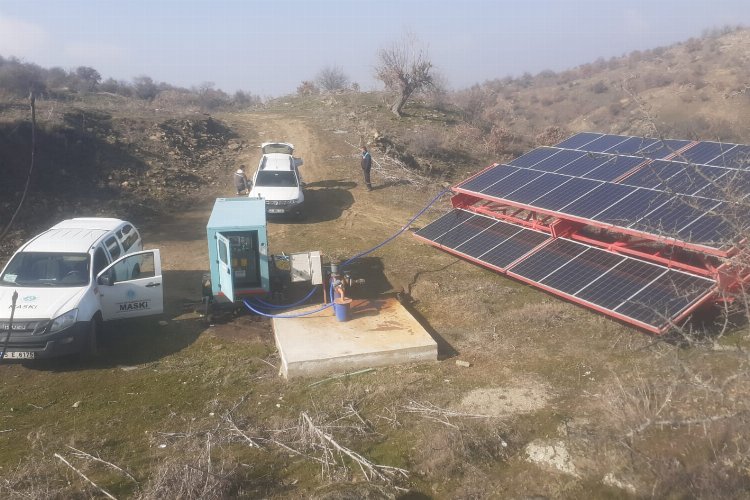 Manisa'da sondaj kuyusuna güneş enerjili çözüm -