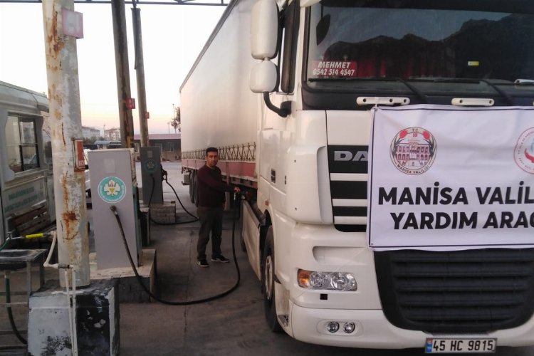 Manisa'dan afet bölgesine yaklaşık 30 bin litre yakıt desteği -