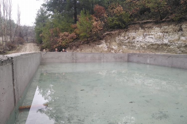 Manisa Demirci'de 100 ton kapasiteli yeni sulama havuzu -