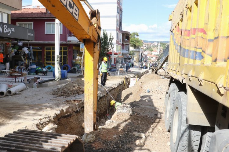 Manisa Demirci'de altyapı çalışmaları sürüyor -