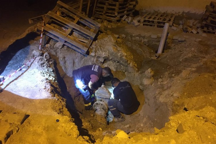 Manisa Gölmarmara'da gece çalışması -