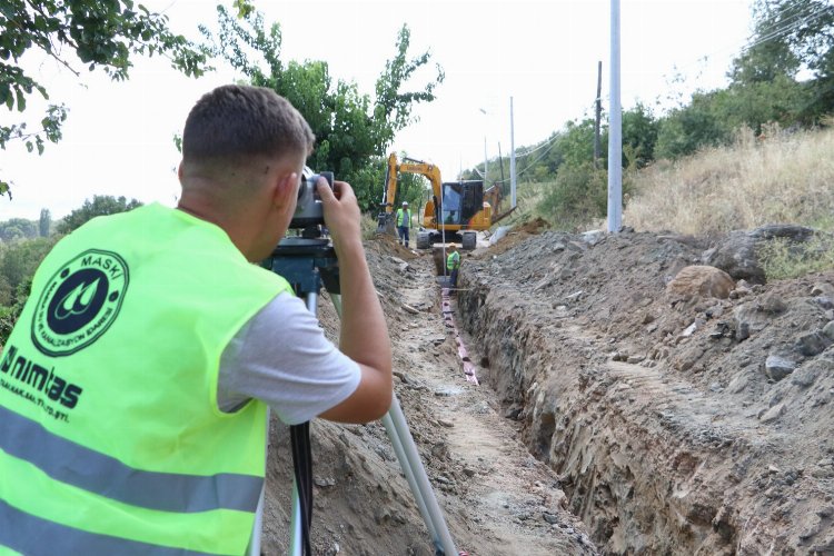 Manisa Gördes'te altyapı çalışmalarına devam -