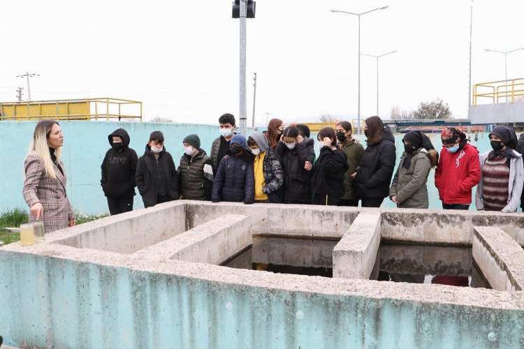 Manisa Kırıkağaç'ta öğrencilerden arıtma tesisine ziyaret -