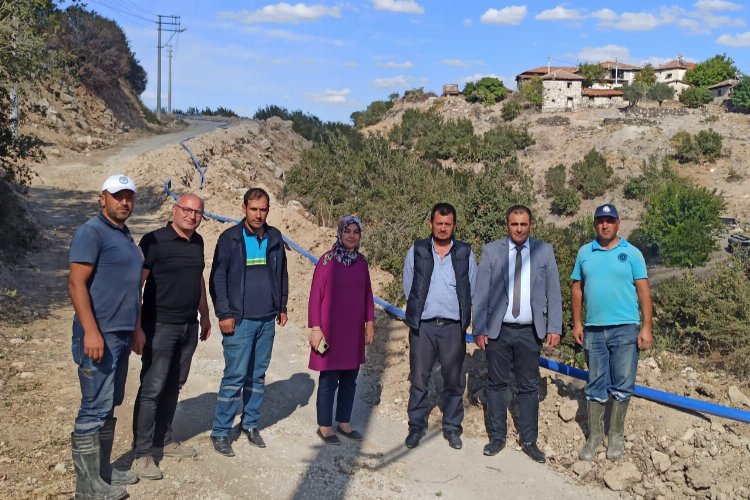 Manisa Kula'da içme suyu deposuna 1,5 km'lik yeni hat -