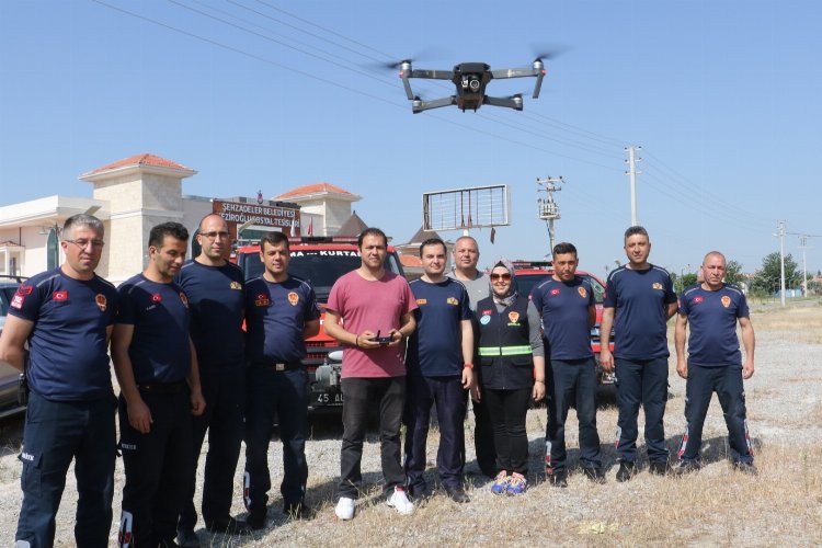Manisa'nın itfaiye erleri drone eğitiminde -