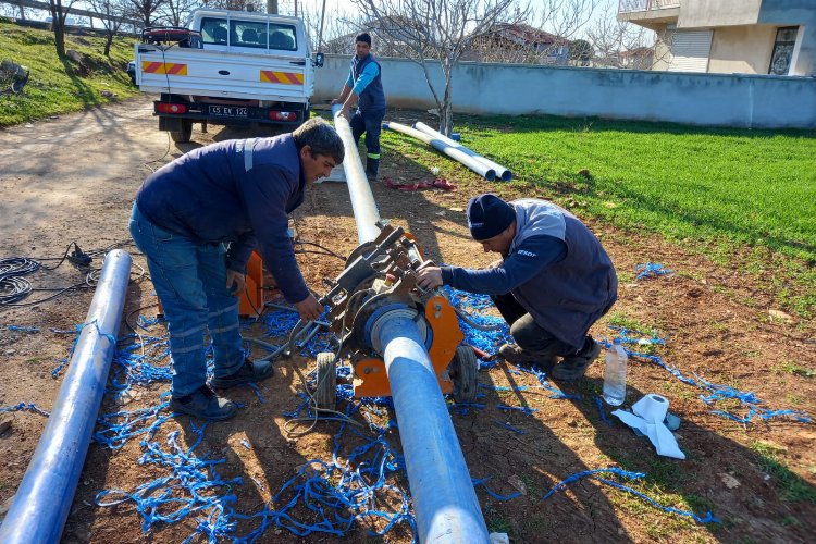 Manisa Salihli'de içme suyu hatlarına bakım -