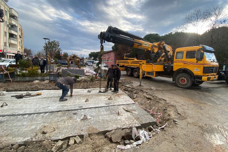 Manisa Saruhanlı'da taşkın riski korumaya alındı -