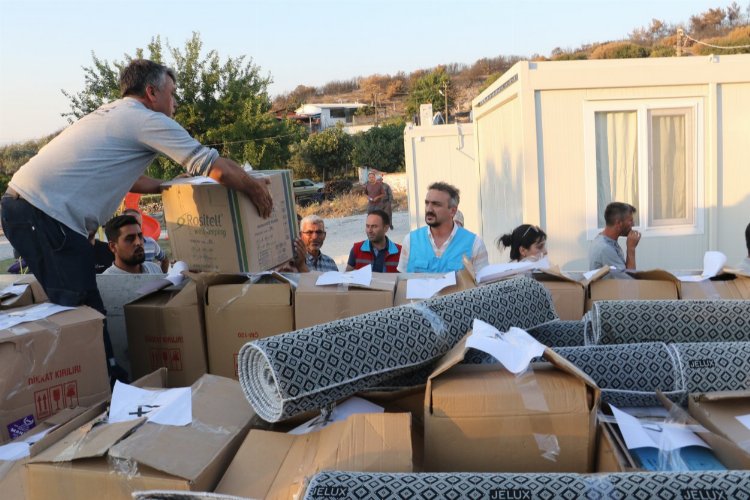 Manisa Saruhanlı'da yangının yaraları sarılıyor -