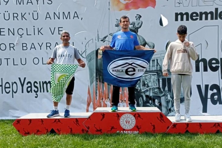 Manisalı atlet Samsun'da kürsü yaptı -