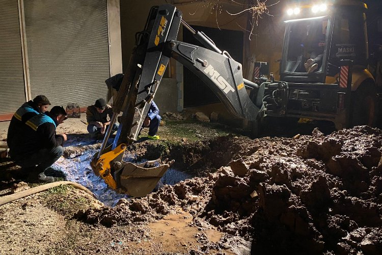 MASKİ, Kahramanmaraş’ta altyapı tamiratını gece-gündüz sürdürüyor -
