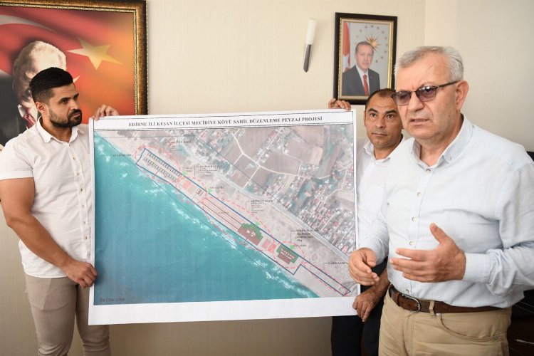Mecidiye Sahili yeniden şekilleniyor -
