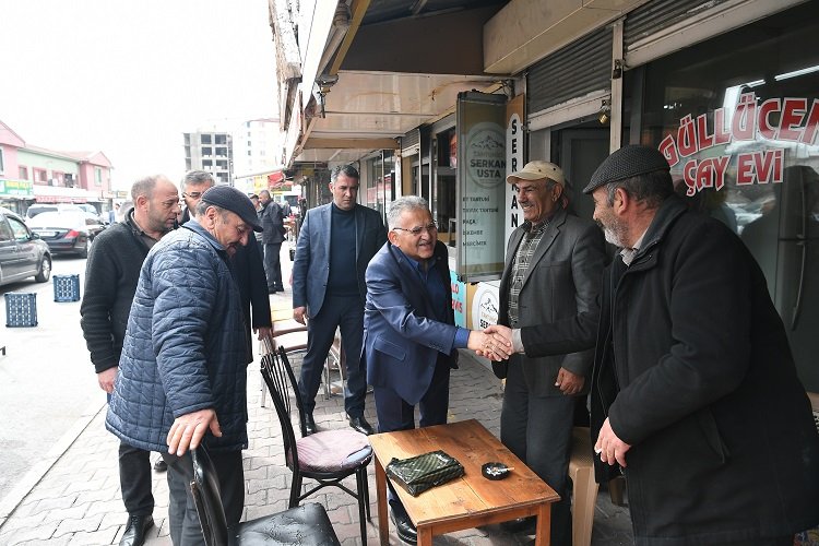Memduh Büyükkılıç'tan garaj esnafına ziyaret -