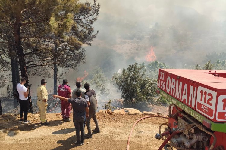 Mersin'deki orman yangınında ikinci gün... 820 kişilik barınma planlaması yapıldı -