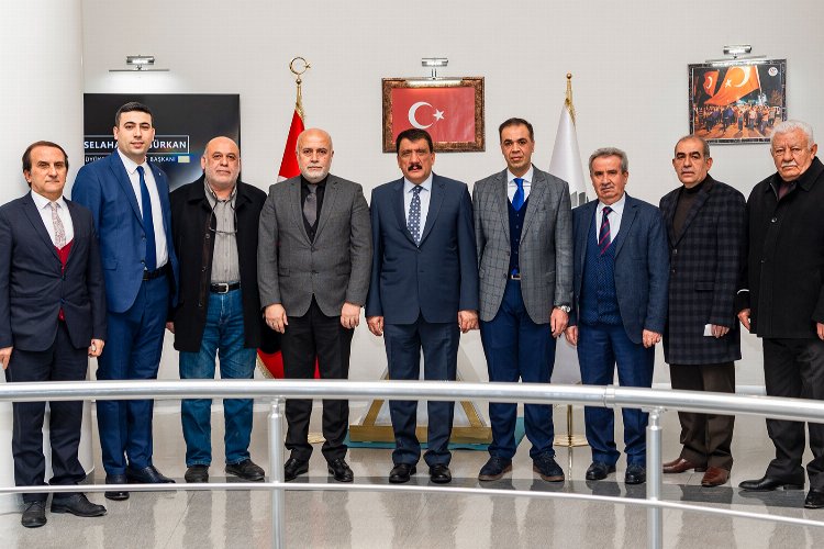 MEV Malatya Şube Başkanı ve Yönetiminden Başkan Gürkan'a ziyaret -