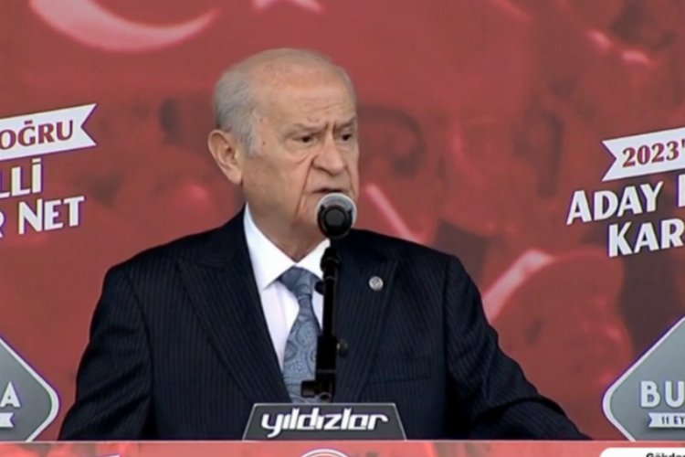 MHP'nin ikinci mitingi Bursa'da yapıldı... Bahçeli: Aynı siperdeyiz, başaramayacaklar! -